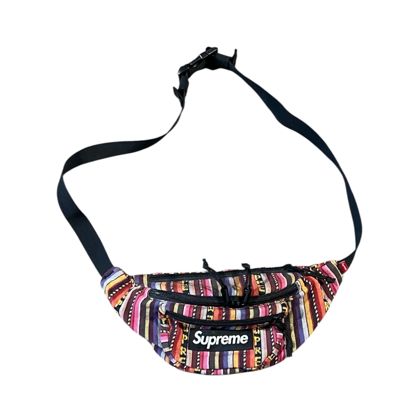 Supreme SS20 Woven Stripe Waist Bag