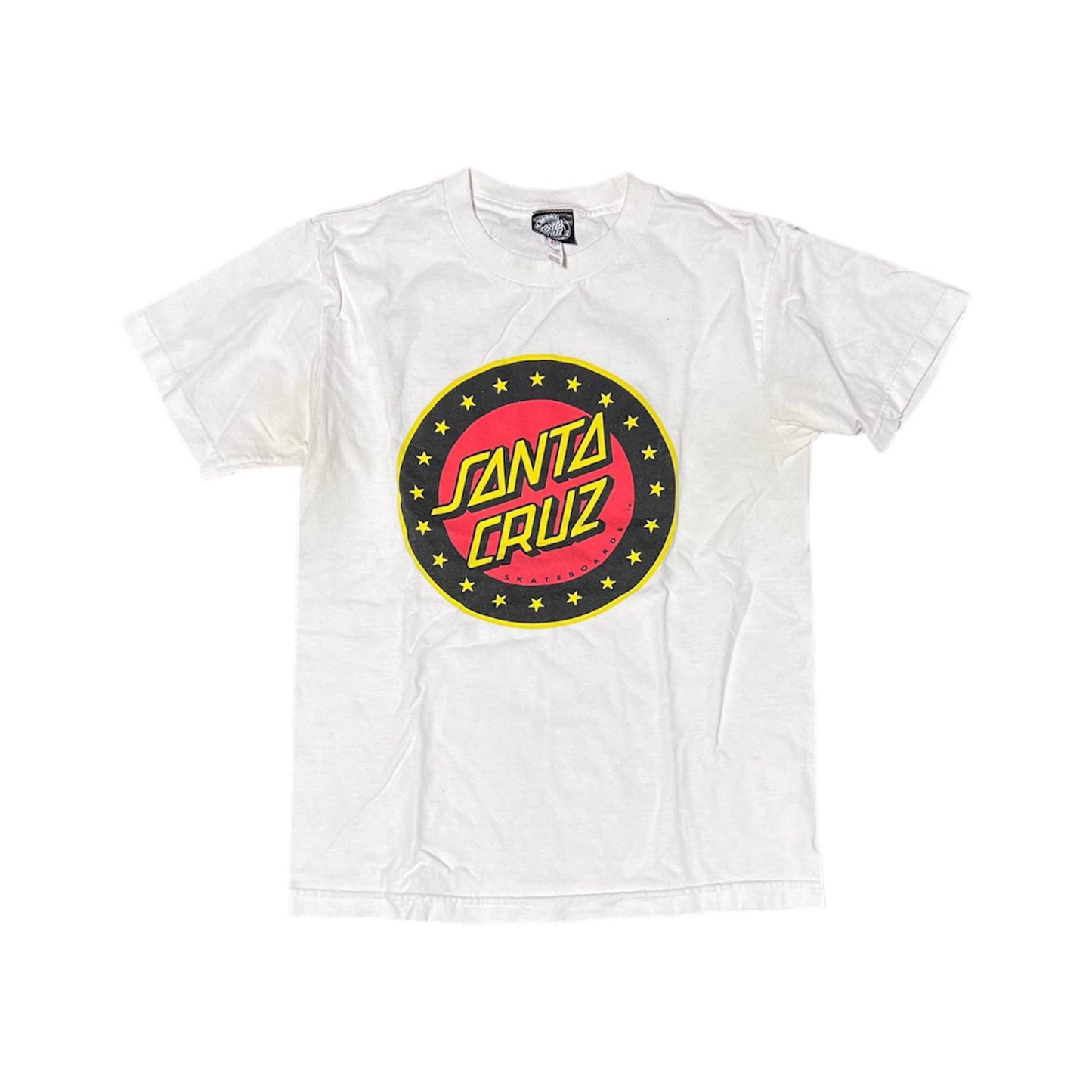 Santa Cruz Logo White Tee (Small)