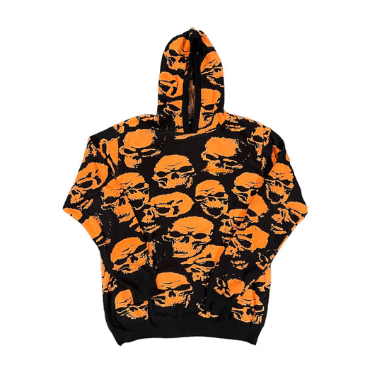 Psychworld Knitted Skull Hoodie (Size XL)