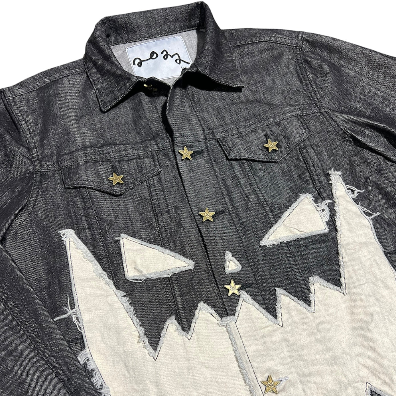 Asspizza Pumpkin Face Denim Jacket (L)
