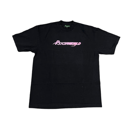 Psychworld Pink Motion Logo Tee (Size L)