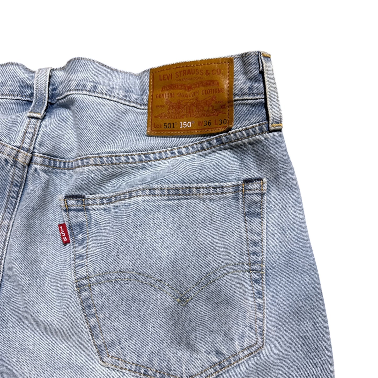 Levis 501 150th Anniversary Selvedge Denim Jeans (36x30)