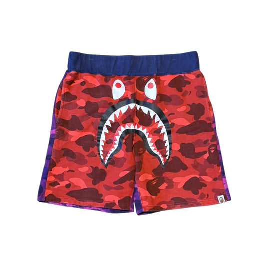 A Bathing Ape Crazy Camo Shark Shorts (L)