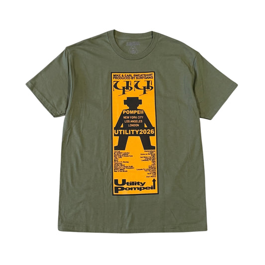 Earl Sweatshirt, MIKE, SURF GANG “Pompeii / Utility” Release Show Tee (L)