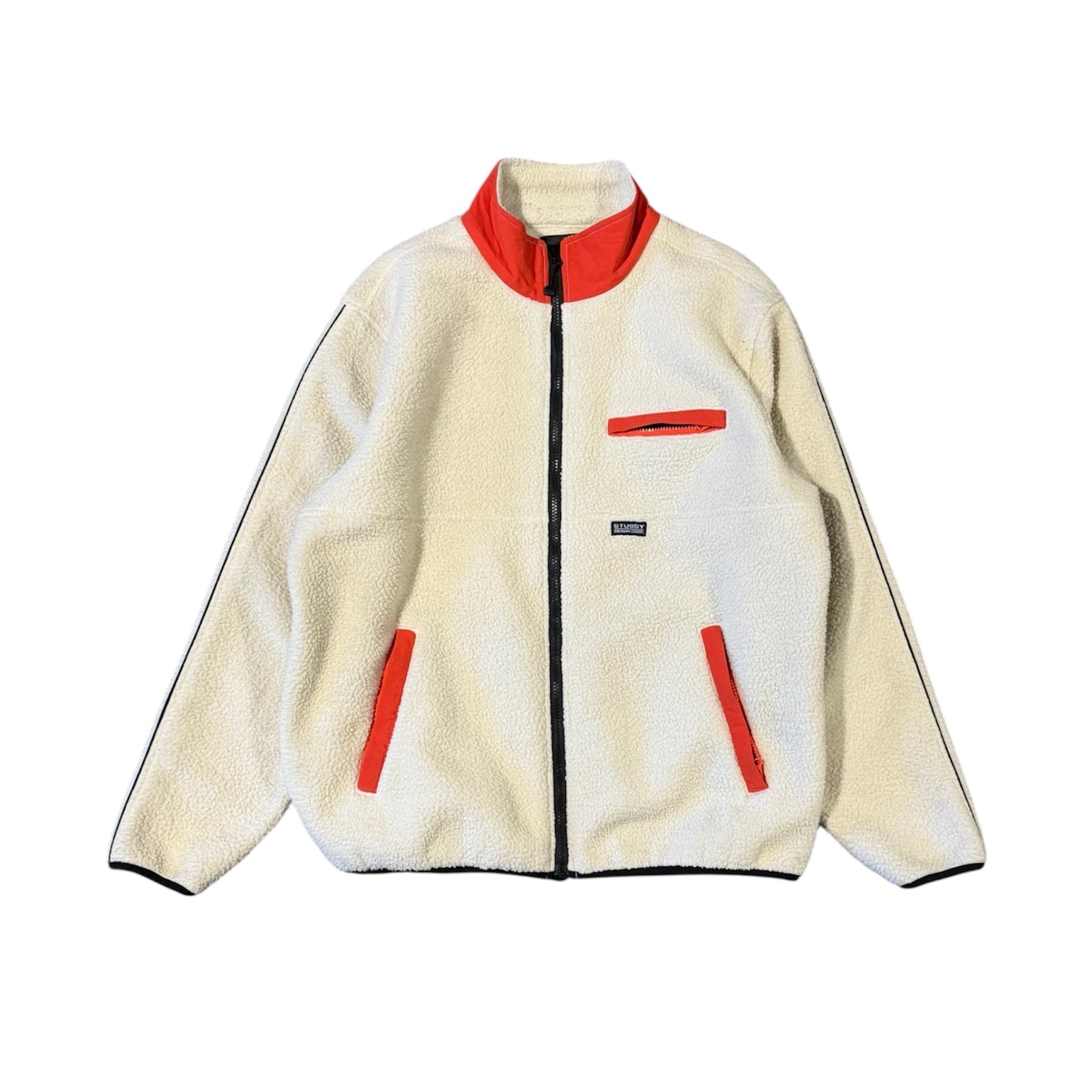 Stüssy Nylon Mock Neck Fleece Jacket (L)