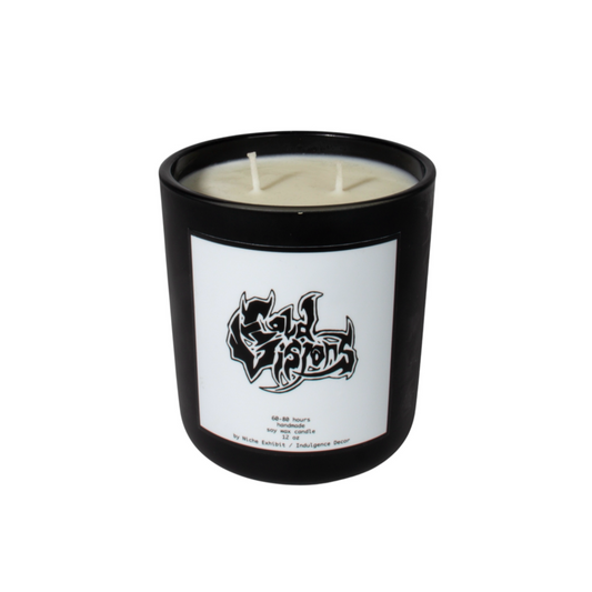 "Cold Visions" 12oz Wax Candle (with Indulgence Decor)