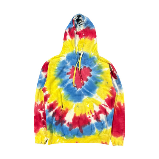 Holiday Tie-Dye Heart Hoodie (M)