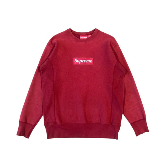 Supreme FW03 Burgundy Box Logo Crewneck (M)