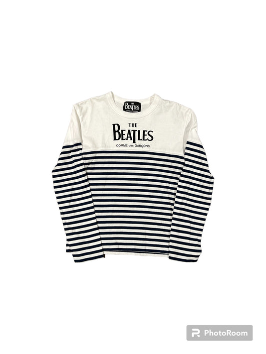 CDG / The Beatles Striped L/S Tee (M)