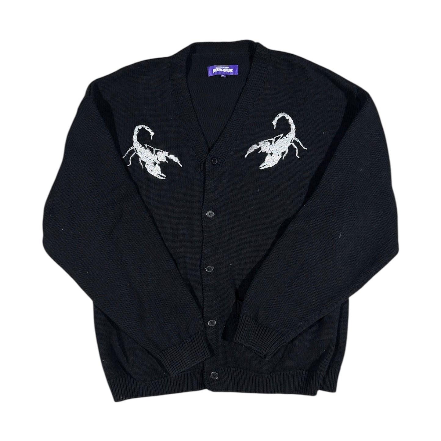 Fucking Awesome Scorpion Embroidered Cardigan (XL)