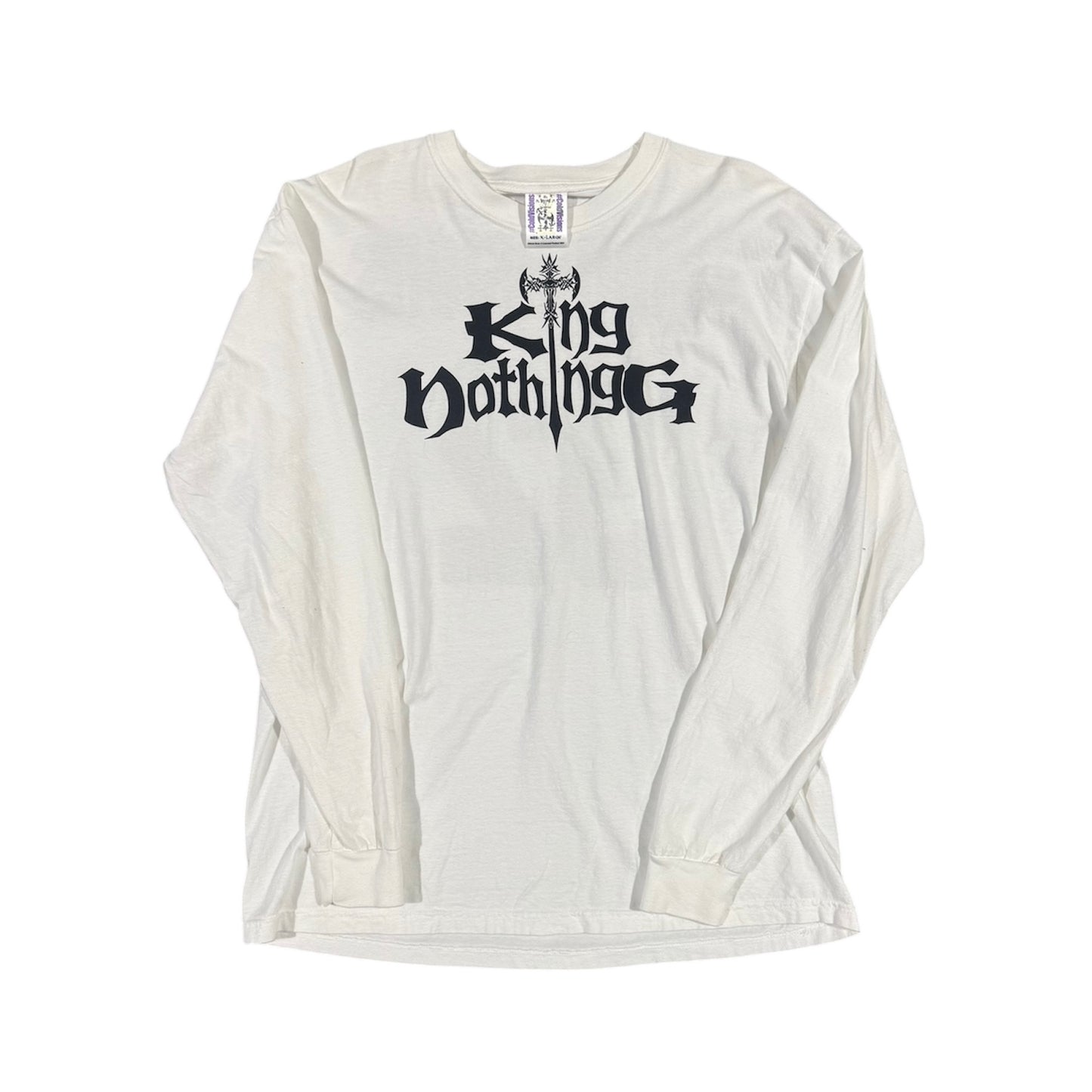 Bladee King Nothing White L/S (XL)