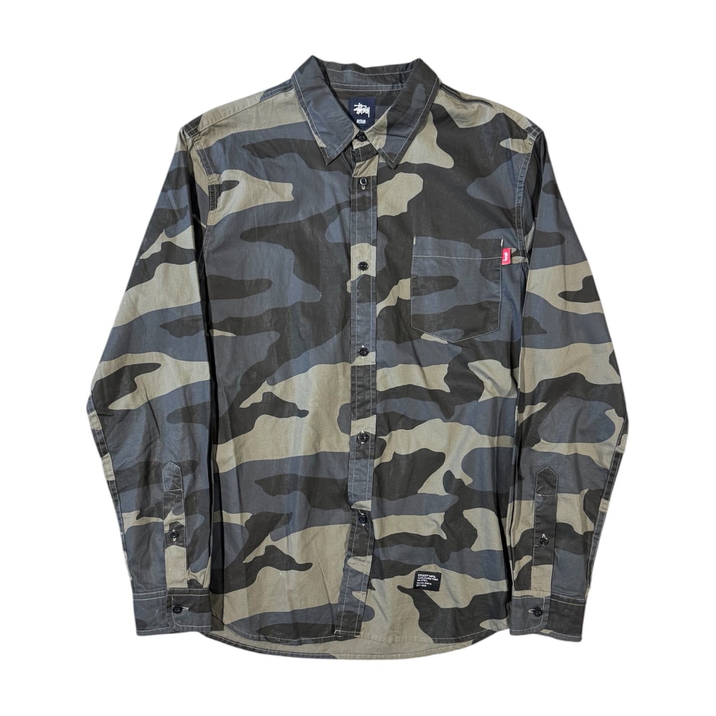 Stussy Pale Camo Button Down (M)