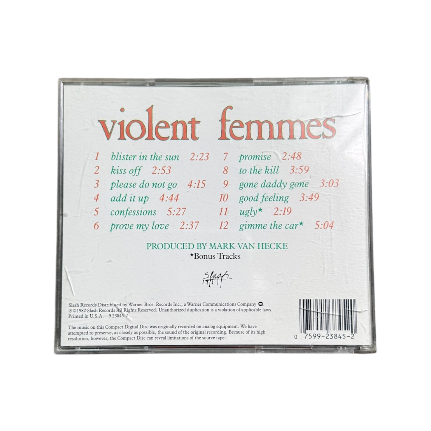 Violent Femmes “violent femmes” CD