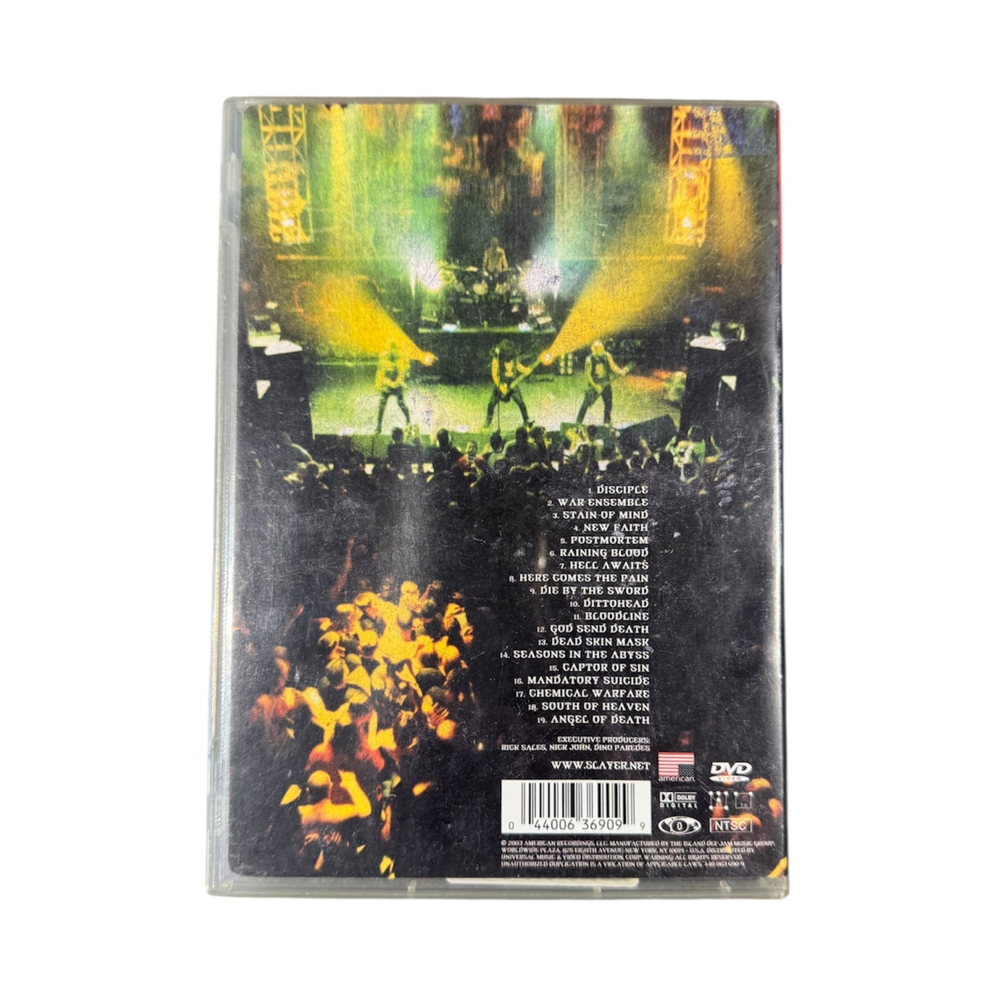 Slayer “War At The Warfield” 2003 Live Concert DVD