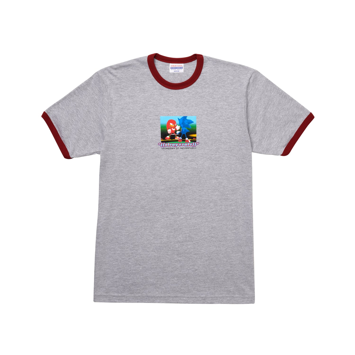 Stray Rats Sonic vs Knuckles Ringer Tee (Size XL) – Niche Exhibit
